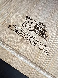 Tabla de madera bamboo 38x27 cm